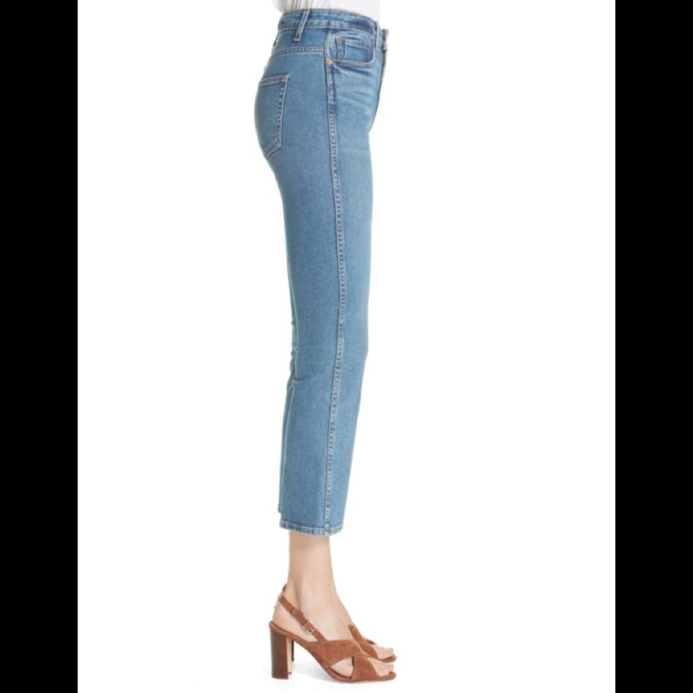 Khaite Crop Flare Blue Jeans BRAND NEW